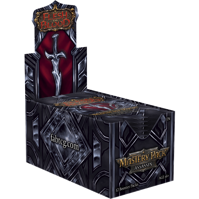 Flesh and Blood TCG – Mastery Pack: Assassin Booster Display (12 Boosters) - EN