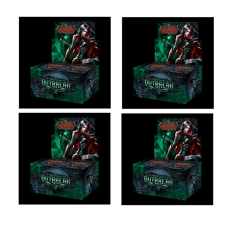 Flesh & Blood TCG - Outbreak Booster Display Case (4 Displays) - EN